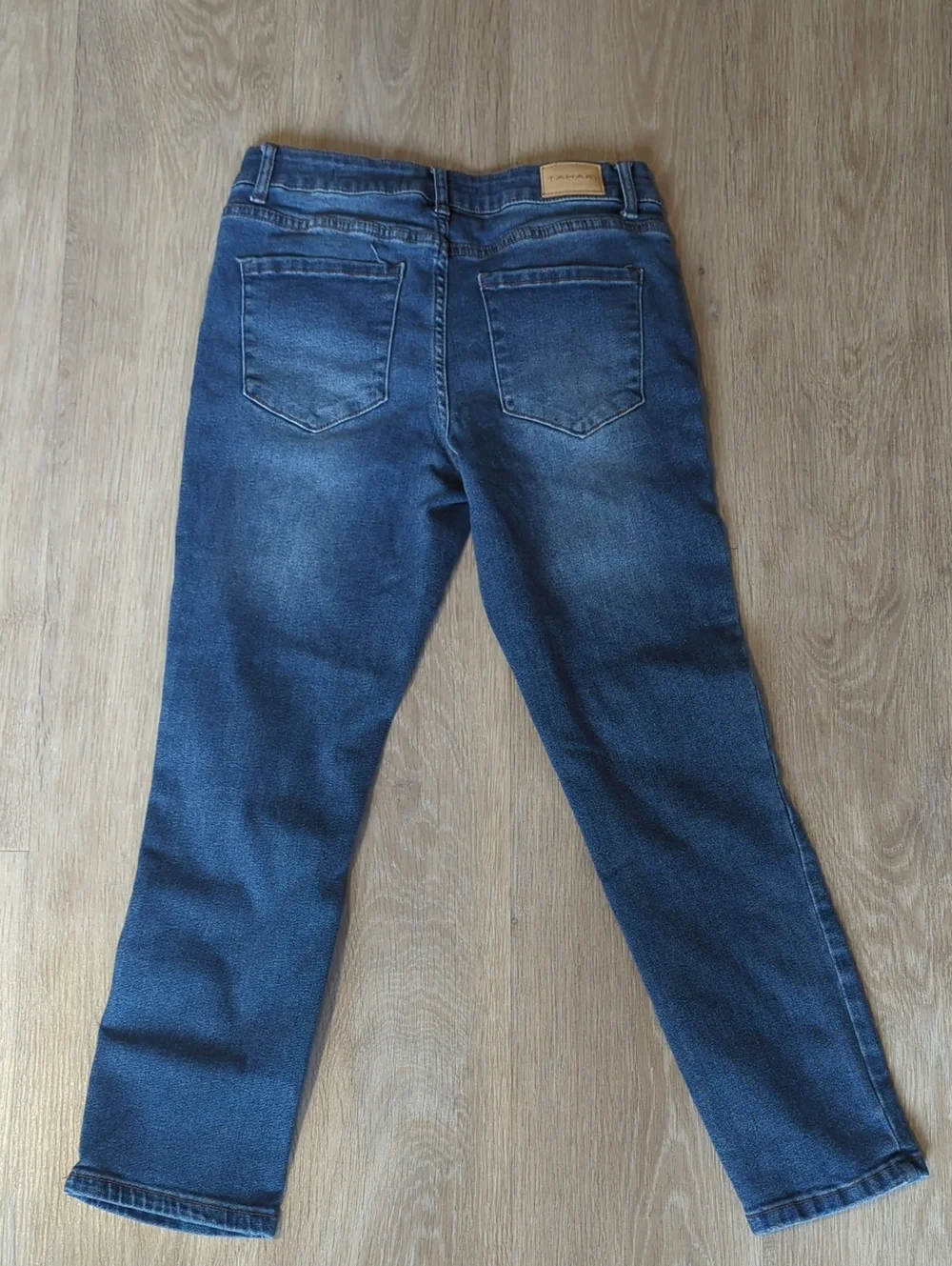 Tahari Women's Slim Straight Jeans in Blue 6 Petite